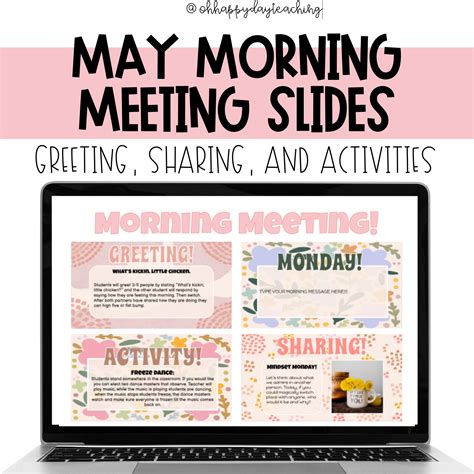 May Morning Meeting Slides. Morning Meeting Activities. Classroom Decor ...