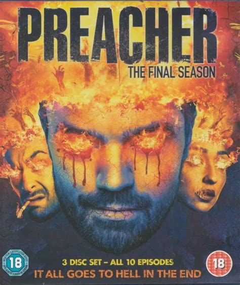 PREACHER SERIES 4 3xBlu-ray 2019 Dominic Cooper/Joseph Gilgun/Ruth ...