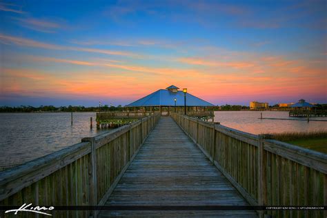 Daytona Beach Florida Sunset From Pier