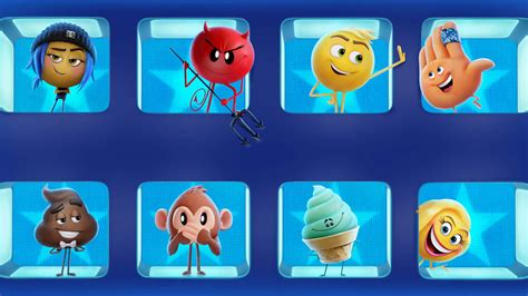 Download The Emoji Movie Characters Adventuring In Textopolis Wallpaper | Wallpapers.com