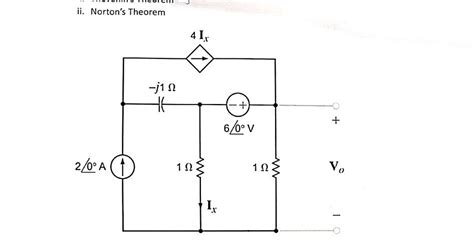 Solved ii. Norton's Theorem | Chegg.com