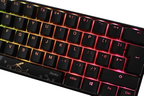 Ducky Mecha Mini RGB Backlit Speed Silver Cherry MX Switch Keyboard ...