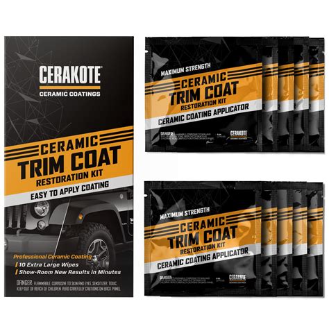 Buy CERAKOTE Ceramic Trim Coat Kit - Quick Plastic Trim Restorer - Guaranteed Restoration to ...