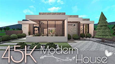 BLOXBURG: 45K MODERN HOUSE | NO-GAMEPASS | House layouts, House design ...