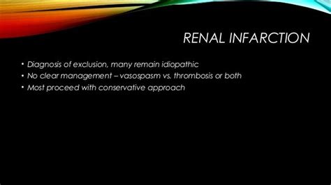 Renal infarction morning report 2-10-2014