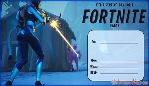 8 Fortnite Invitation Templates for Epic Party - Invitation World