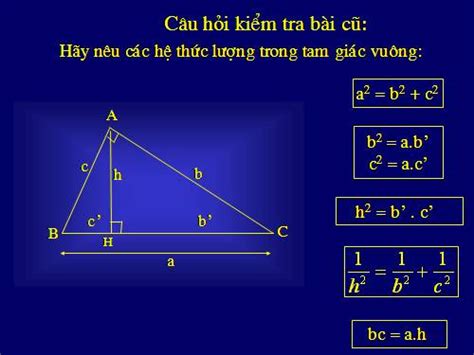 Bài giảng Bài 1_Hệ thức lượng trong tam giác vuông ( Hình học 9 ...