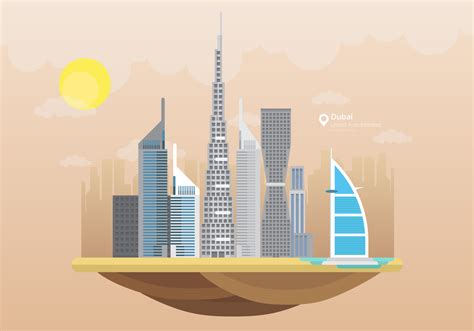 Dubai Skyline Clip Art