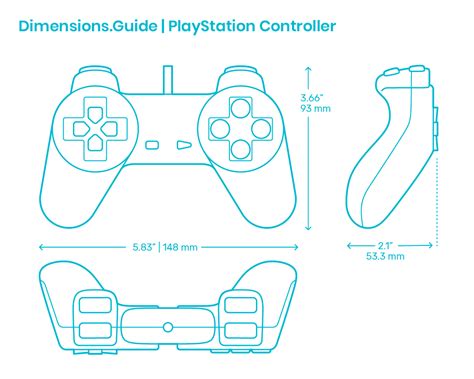 PlayStation Controller Dimensions & Drawings | Dimensions.com