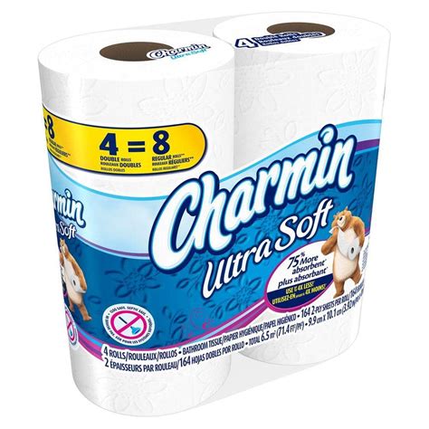 Charmin Ultra Soft Bath Tissue (4 Rolls)-003700086775 - The Home Depot