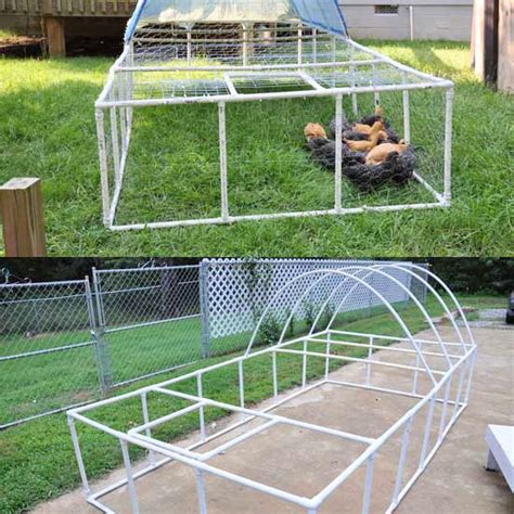 10 Free DIY PVC Chicken Tractor Plans • Its Overflowing