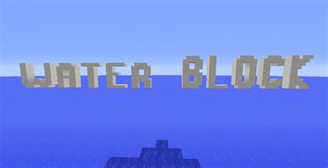 Water Block Minecraft Project