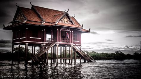 Four Traditional Cambodian House You found in the village