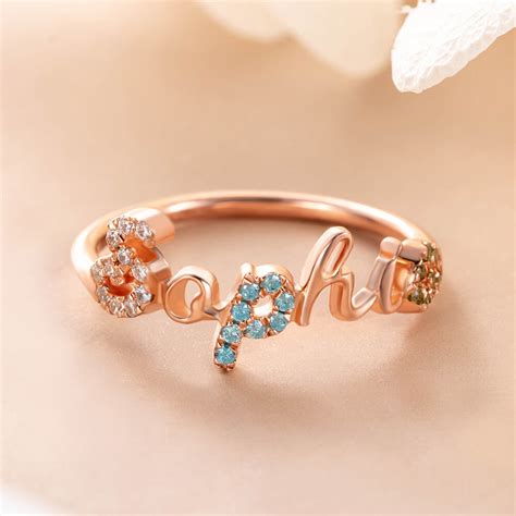 Callie Colorful Gemstone Name Jewelry Series - Necklace/Ring/Bracelt ...