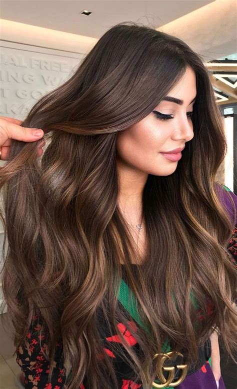 54 Beautiful Ways To Rock Brown Hair This Season : Partial highlights ...