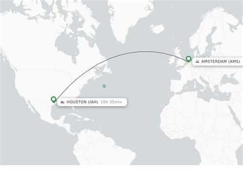 Direct (non-stop) flights from Amsterdam to Houston - schedules ...