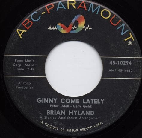 Brian Hyland - Ginny Come Lately (1962, Vinyl) | Discogs