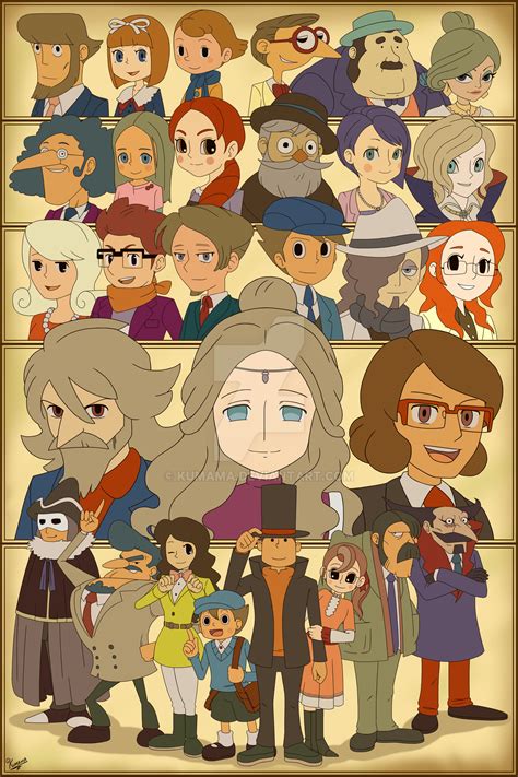 Professor Layton: Every Puzzle by Kumama on DeviantArt