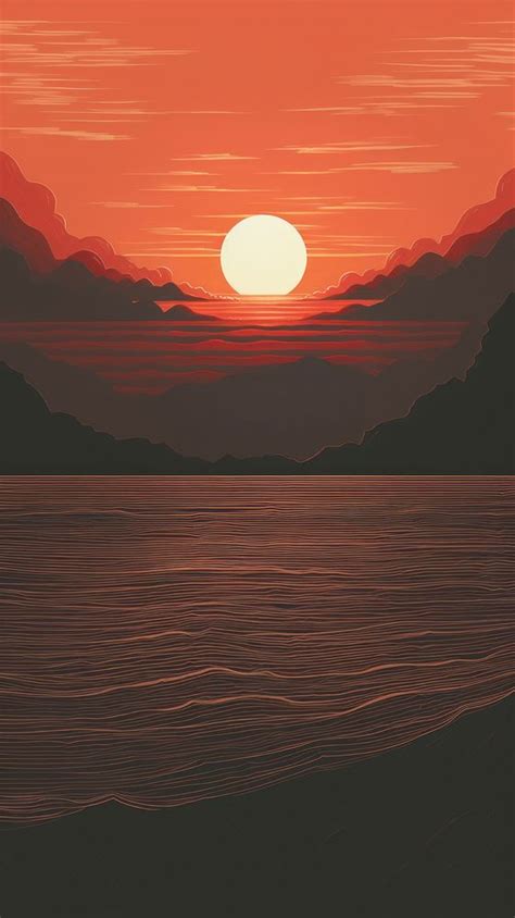 Sunset outdoors horizon nature. | Premium Photo Illustration - rawpixel