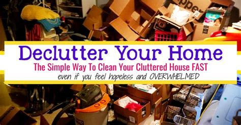 How To Clean a Cluttered House FAST Even If You're Drowning In Clutter and Feel Like Garbage ...