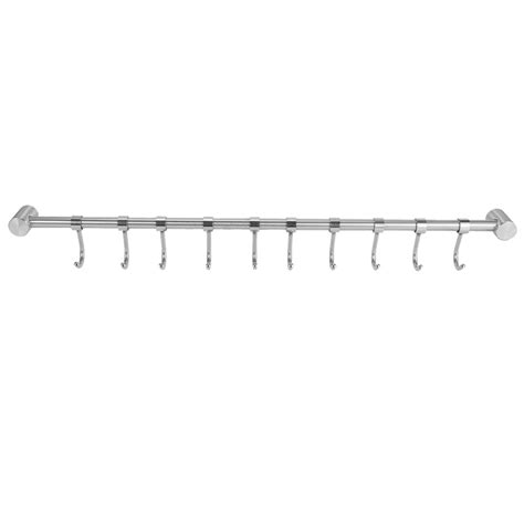 KITCHEN RAIL RACK Wall Mounted Utensil Hanging Rack Stainless Steel Hanger T8J6 £15.05 - PicClick UK