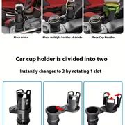 Car Water Cup Holder One Minute Two Car Cup Holder Expander - Temu