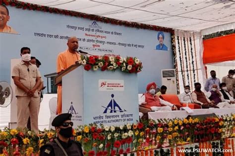 Yogi Adityanath lays foundation stone for extension of terminal building at Gorakhpur Airport