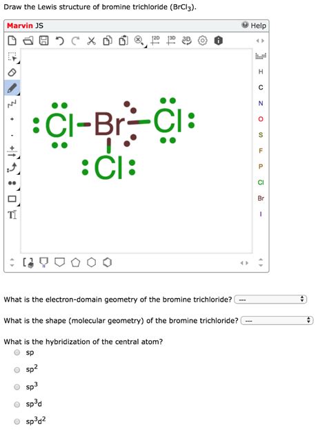 Solved: Draw The Lewis Structure Of Bromine Trichloride (B... | Chegg.com