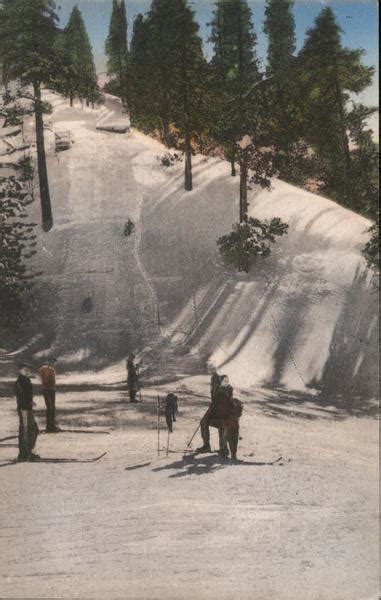 Ski Jump Wrightwood, CA Postcard