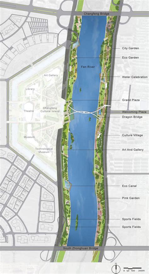 Taiyuan Fen River Waterfront Landscape Design | Tiayuan China | AECOM