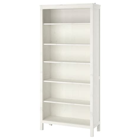 HEMNES Bookcase, white stain, light brown, 35 3/8x77 1/2" - IKEA