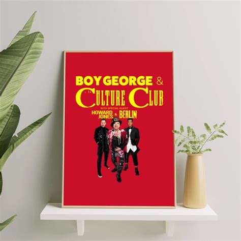 Boy George With Culture Club, Howard Jones 2023 Tour Poster Set, Boy George Fan Poster Set, Boy ...