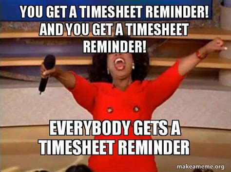 Timesheet Meme