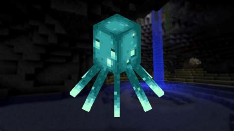 Glow squids have finally made their way into Minecraft Bedrock