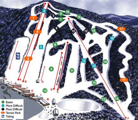 Bear Creek Mountain Resort trail map, Bear Creek Mountain Resort ski ...