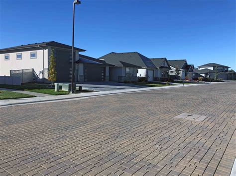 Largest Installation of Permeable Interlocking Concrete Pavement Frames Idaho Development | ICPI