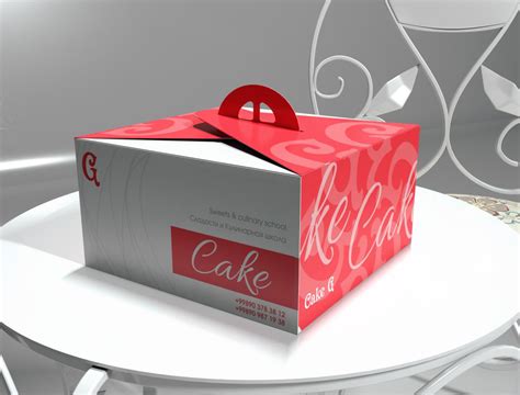 Cake Box Packaging Design