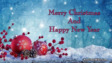 Merry Christmas And Happy New Year Messages 2025 - New Year Wiki