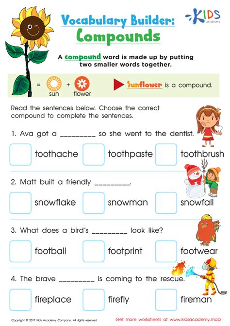 Compound Words Worksheet