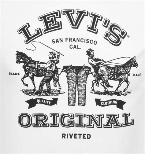 Levis 2 Horse Graphic Logo T Shirt White | Mainline Menswear Vintage Labels, Vintage Graphics ...