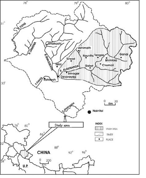 Location map of Alaknanda catchment | Download Scientific Diagram