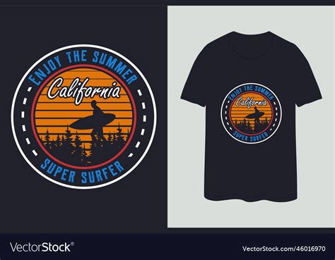 Enjoy the summer creative t shirt design 2023 Vector Image