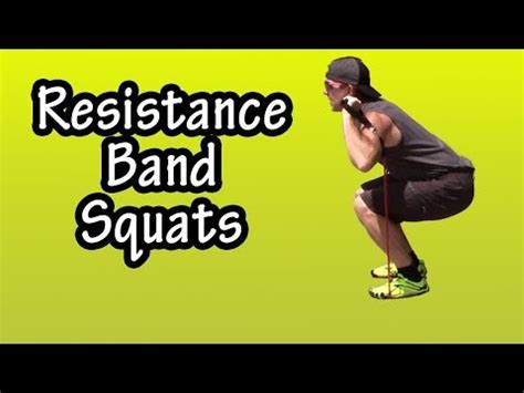 Beginner Resistance Band Squats - How To Do Squats With A Resistance ...