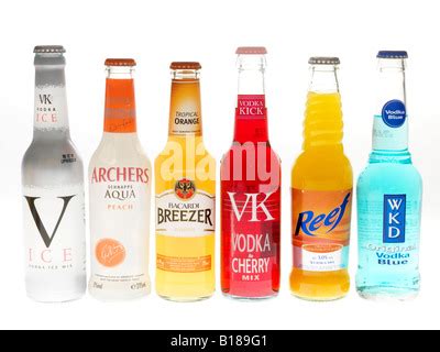 Bottles of Alcopops Drinks Stock Photo: 18008144 - Alamy