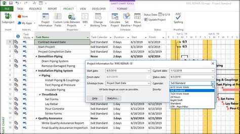 Ms Project Calendar Options - Lyndy Nanine