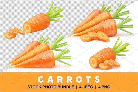 Cut carrot | Graphic Objects ~ Creative Market