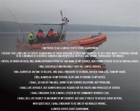 Coast Guard Creed. Original Photo By: USCG | Coast guard, Coast, Throughout the world