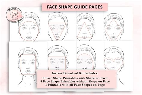 Makeup Artist Face Chart Face Chart Face Shape Guide Face Face Shapes ...