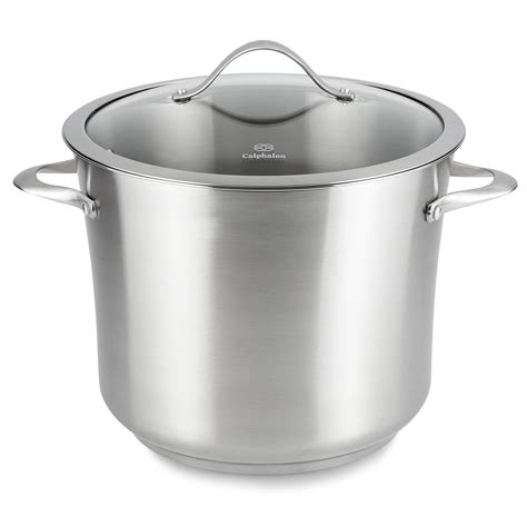 Calphalon Contemporary Stainless Steel Cookware, Stock Pot, 12-quart | Stainless steel cookware ...