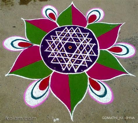 Tamil new year kolam, by Gomathy. -ikolam.com | New year rangoli, Beautiful rangoli designs ...